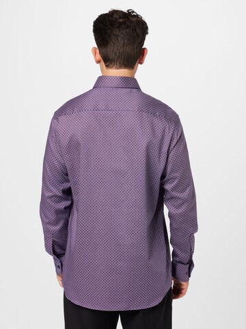 ETERNA Regular fit Button Up Shirt in Purple