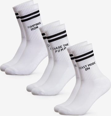 Occulto - Calcetines deportivos 'William' en blanco: frente