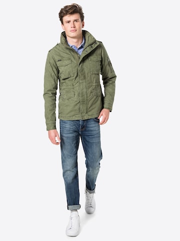 Superdry Regular Fit Jacke 'Rookie' in Grün