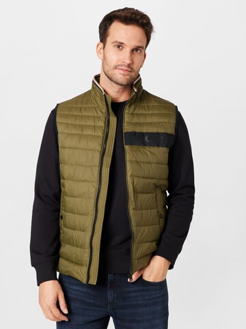 BOSS Vest 'Darolan' in Green: front