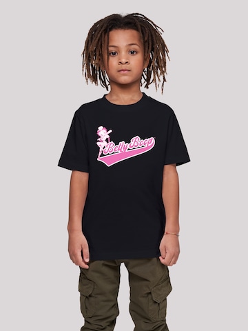 T-Shirt 'Betty Boop Baseball' F4NT4STIC en noir : devant