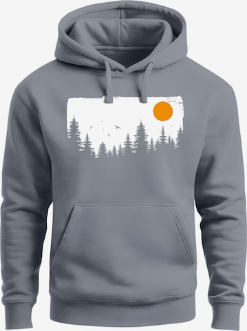 Neverless Sweatshirt 'Forest' in Grau: Vorderseite