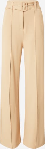 GUESS Wide Leg Bukser med fals 'DARYL' i brun: forside