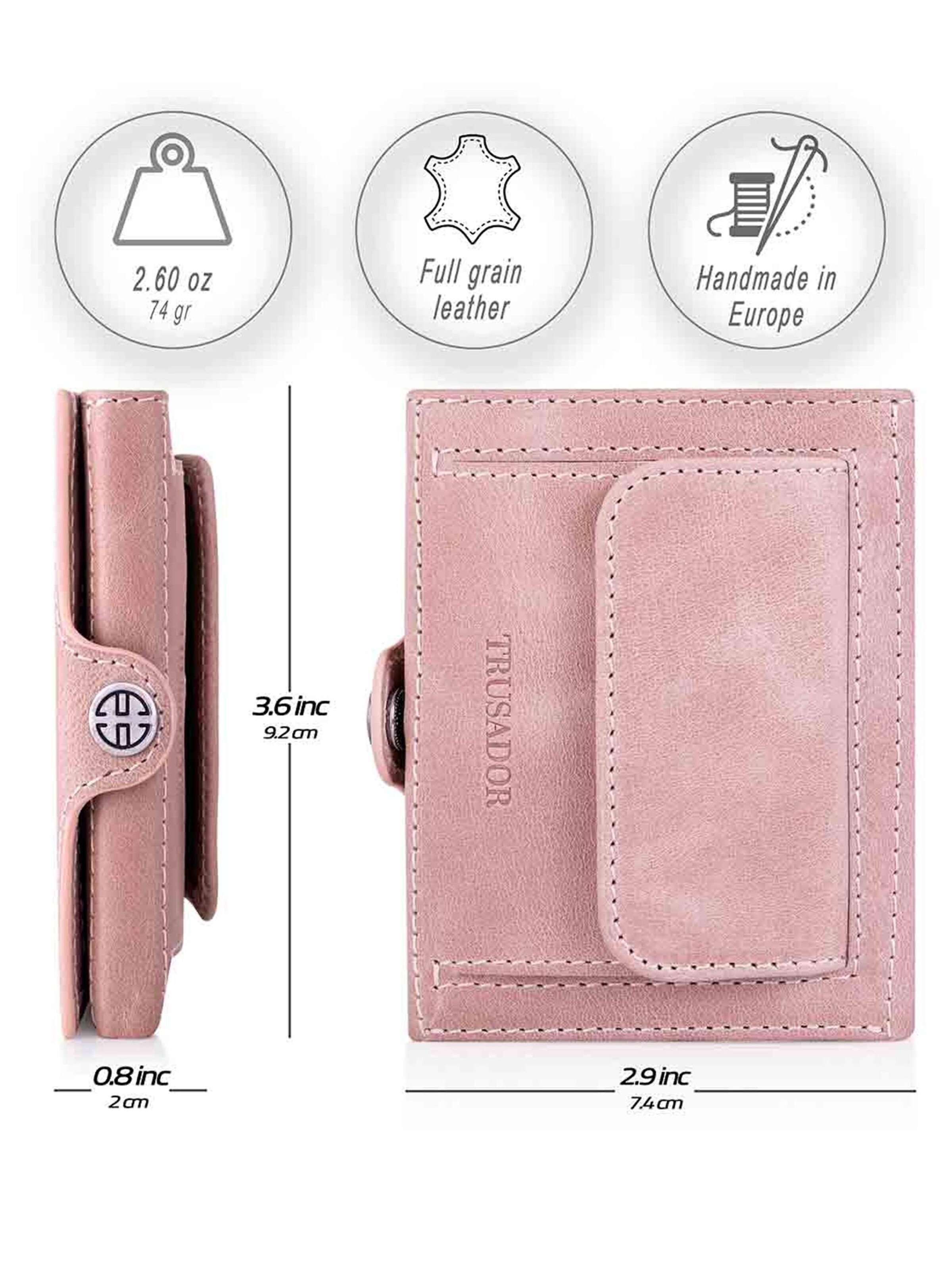 Trusador Wallet 'Valencia' in Pink
