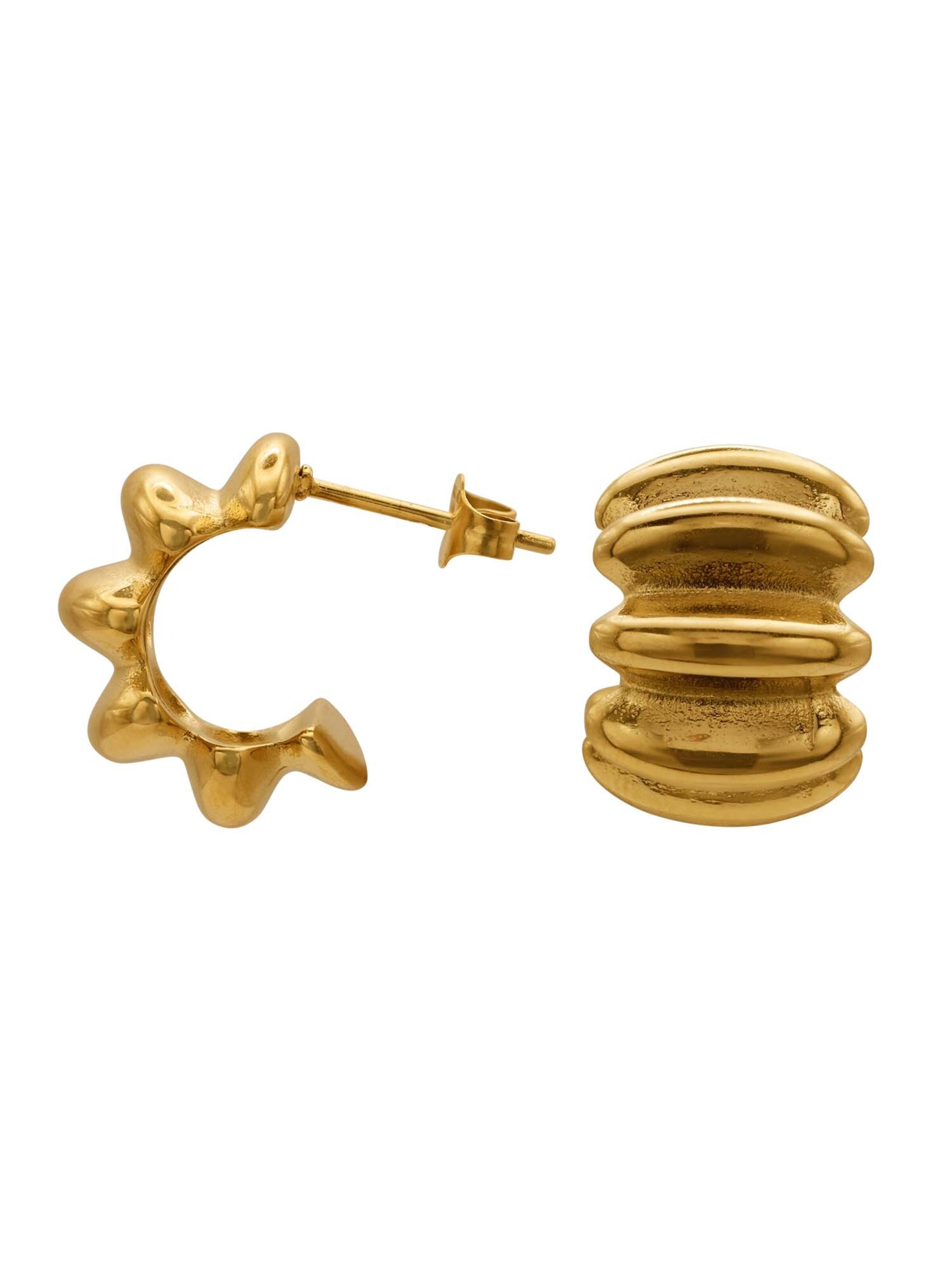 Boucles d'oreilles 'Elia' Heideman en or : devant