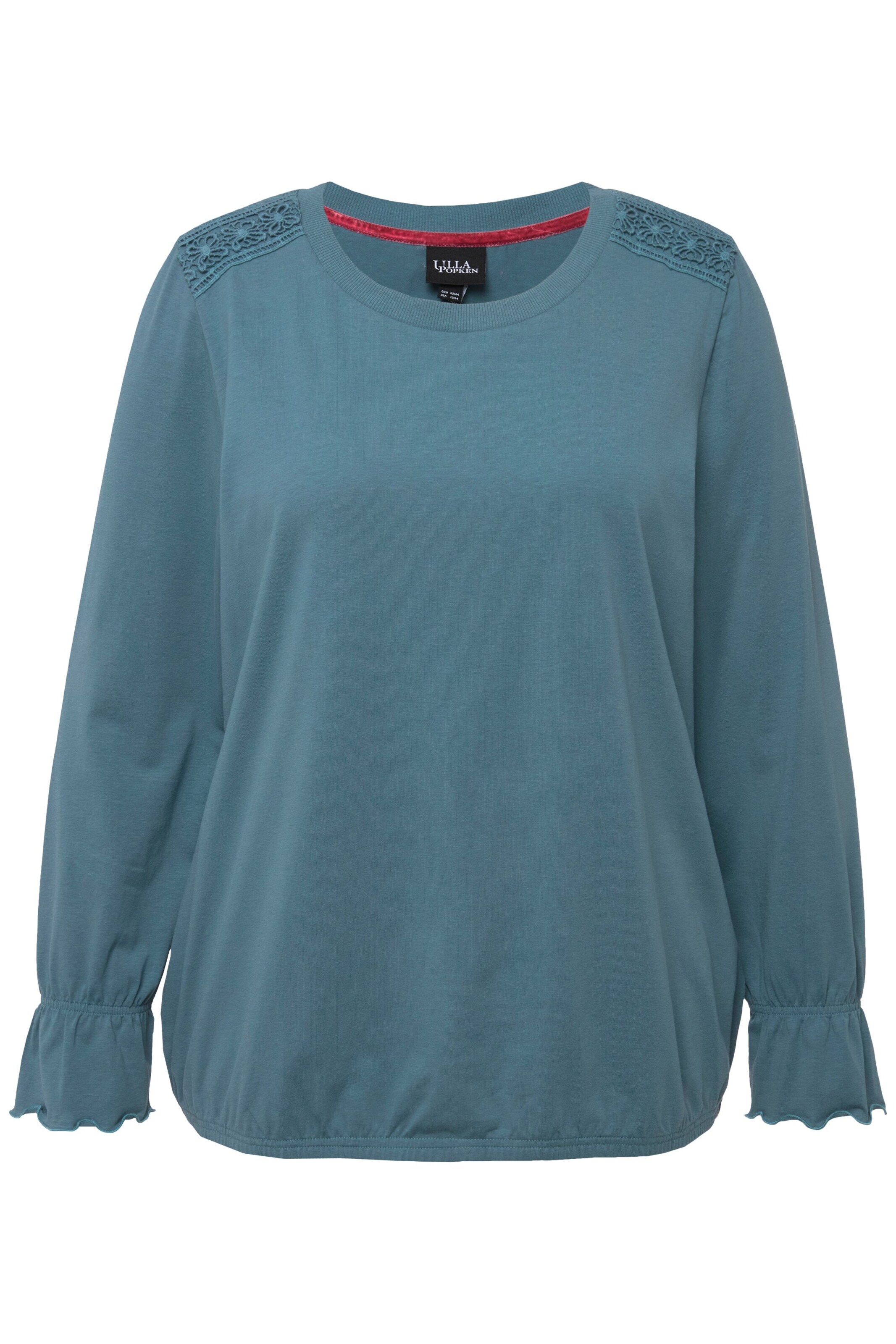 Ulla Popken Shirt in Blauw: voorkant