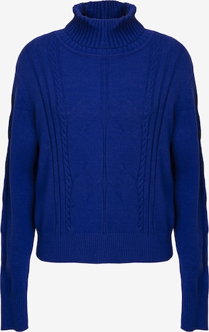 Influencer Пуловер в синьо: отпред