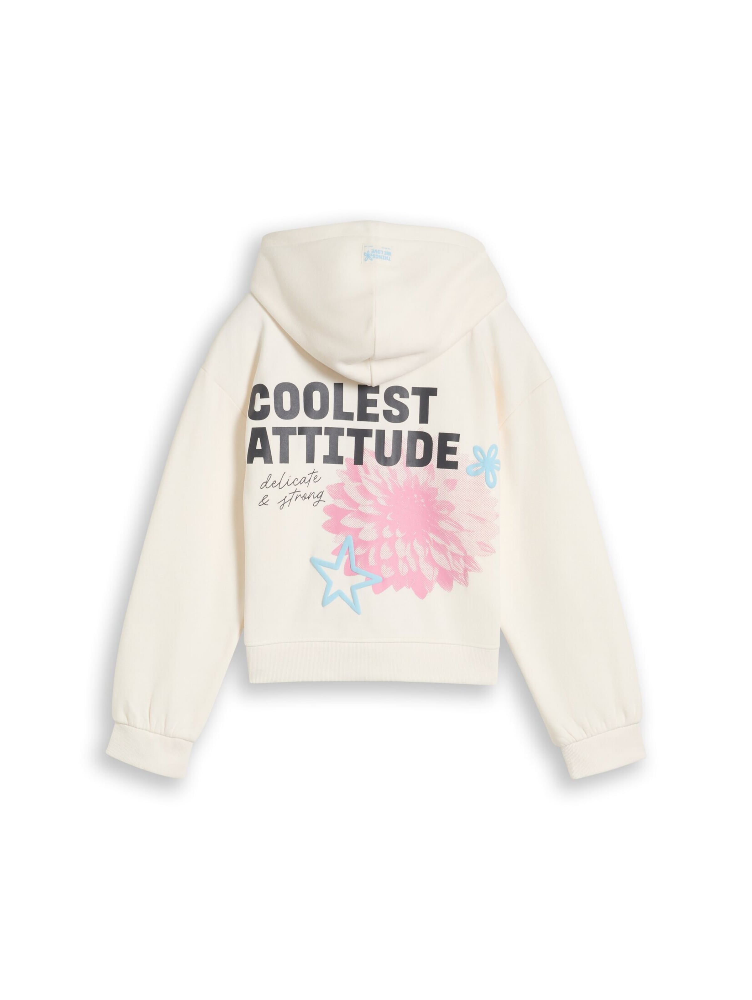 TOM TAILOR Sweat jacket in Beige