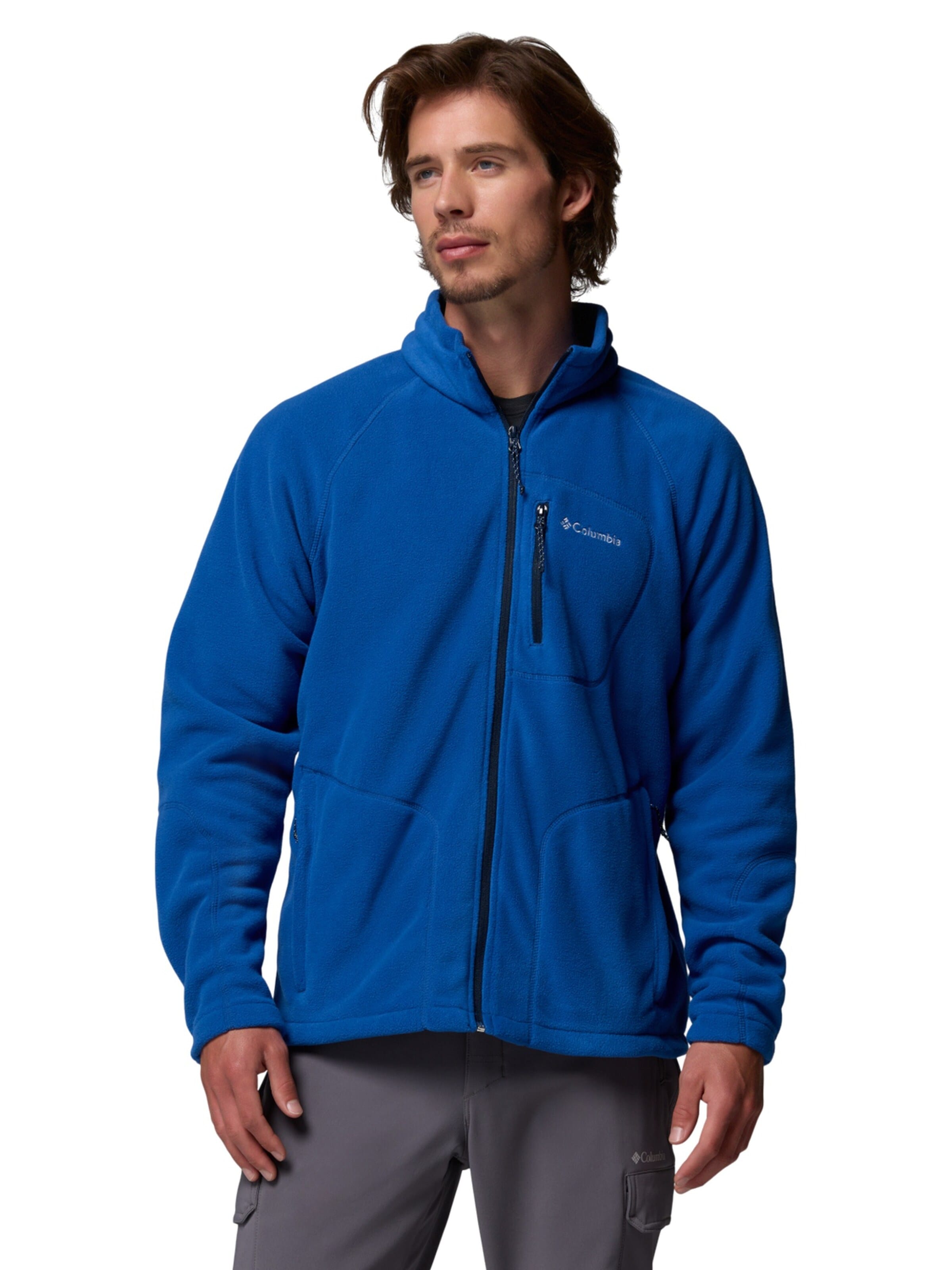 COLUMBIA Fleece jas 'Columbia Fast Trek II Full Zip Fleece' in Blauw: voorkant
