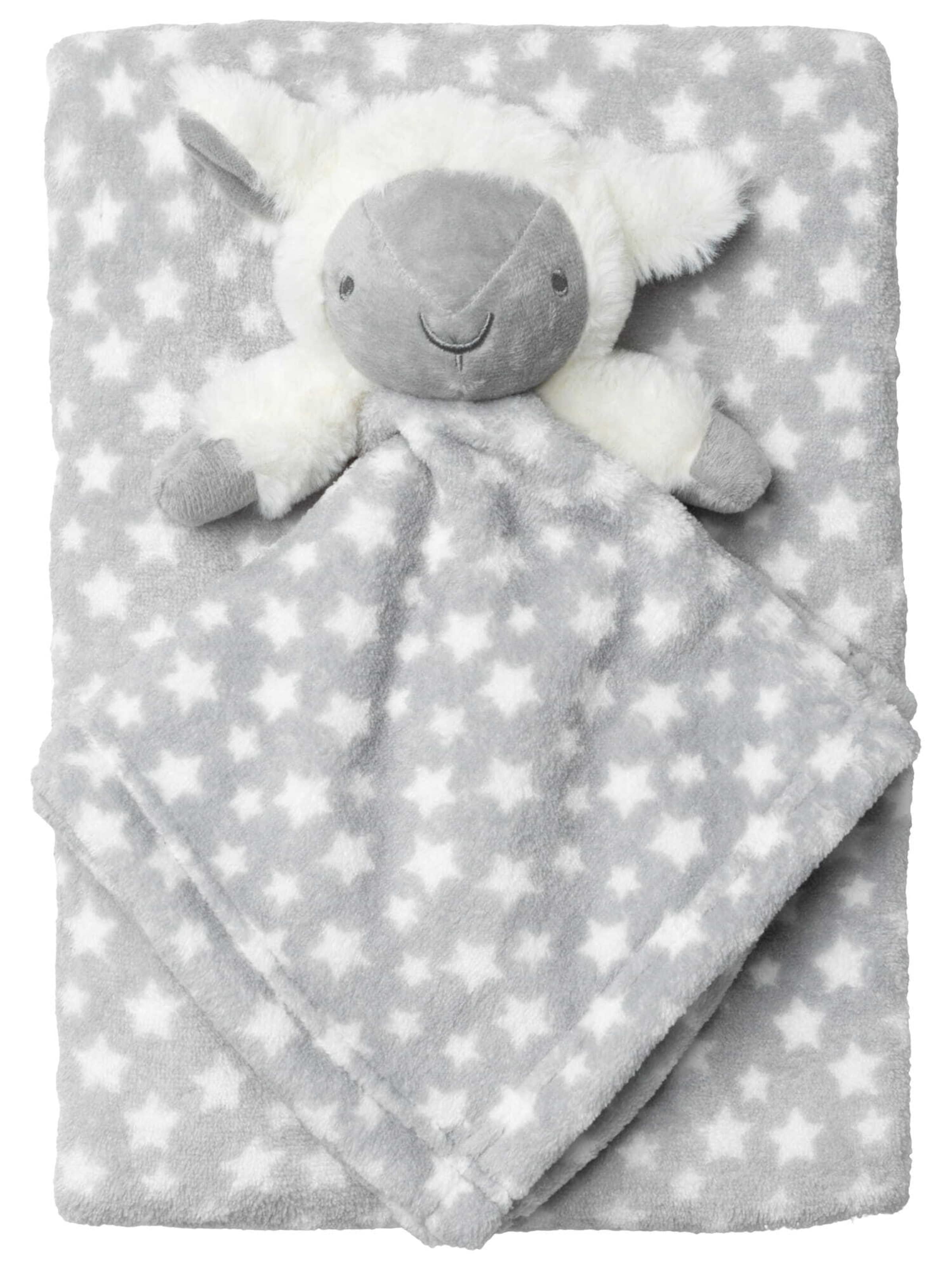 Snuggle Tots Babydeken 'Schaf' in Grijs: voorkant