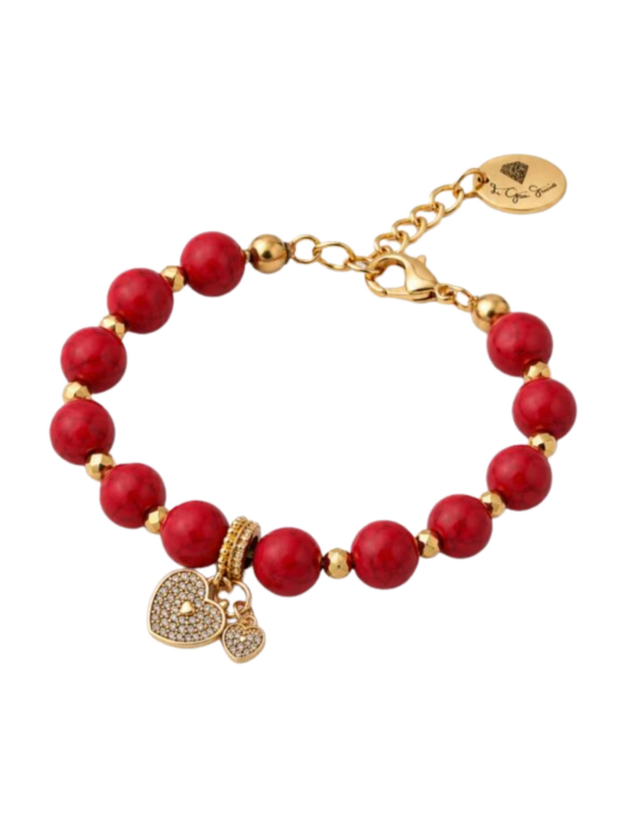 Bracelet THE GEM STORIES JEWELRY en rouge : devant