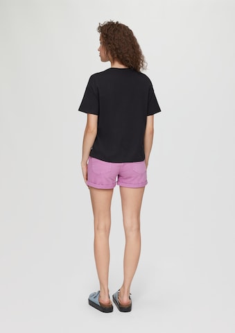 QS T-Shirt in Schwarz