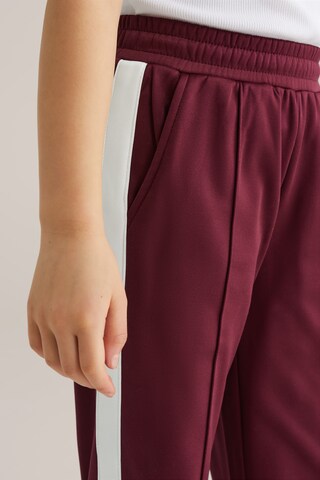 Wide Leg Pantalon WE Fashion en rouge