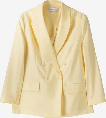 Blazer Bershka en jaune : devant