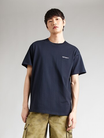 Carhartt WIP - Camisa em azul: frente