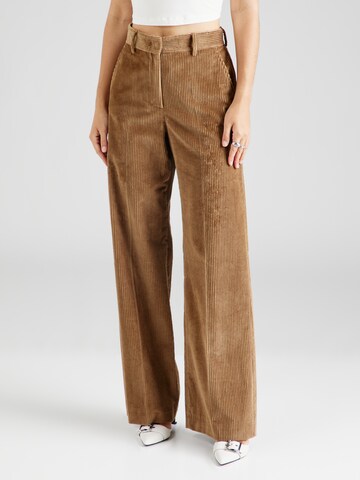 Weekend Max Mara Bootcut Spodnie w kant 'TANIA' w kolorze brązowy: przód