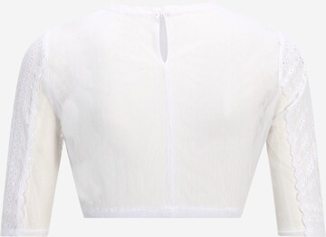 MARJO - Blusa tradicional 'Evina-Nova' en blanco