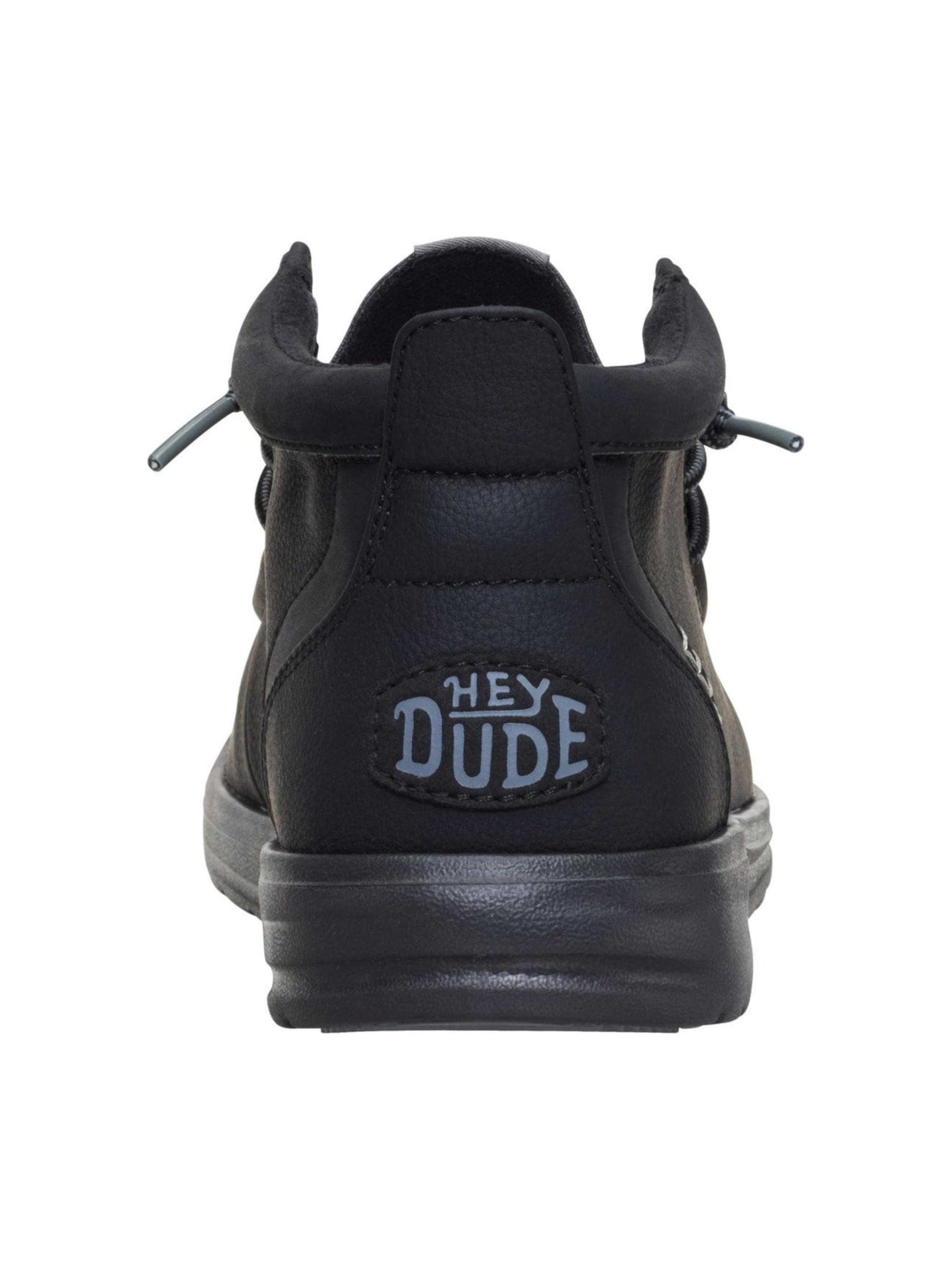 HEY DUDE Chukka Boots 'Wally Mid GripR Classic' in Zwart
