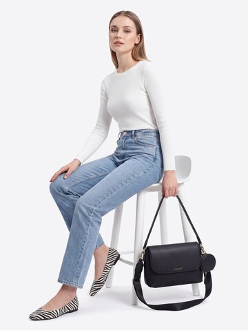 Vivisence Schultertasche 'T0024'‌‌‌‌‌‌ in Schwarz: Vorderseite