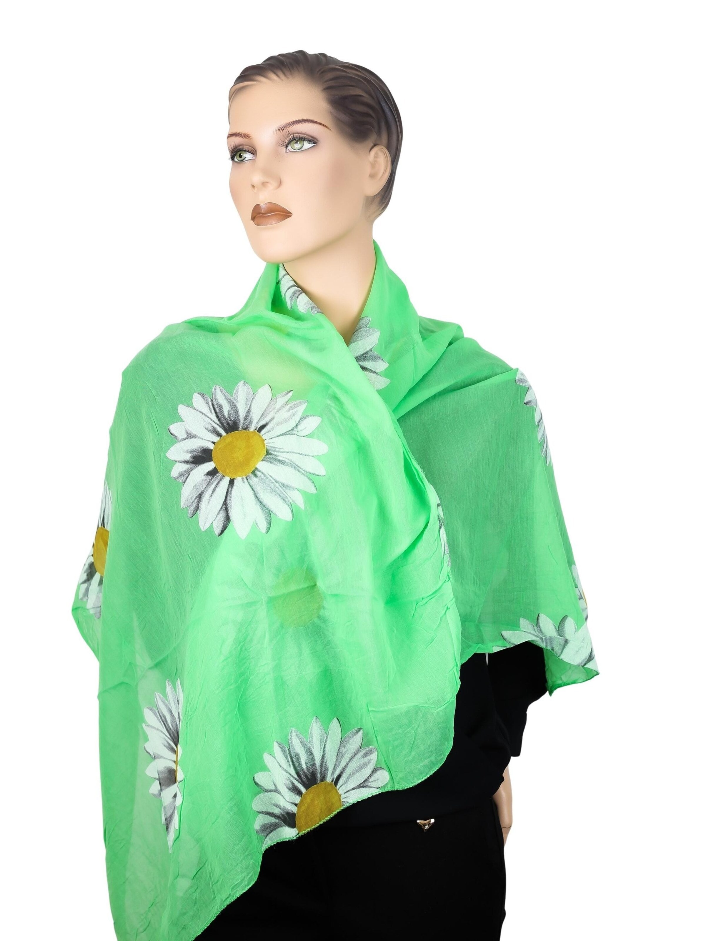 COLLEZIONE ALESSANDRO Scarf 'Softflower' in Green
