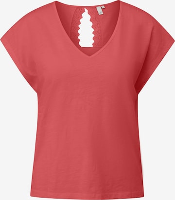 T-shirt QS en rouge : devant