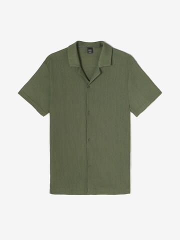 Coupe regular Chemise 'Velab' Le Temps Des Cerises en vert : devant