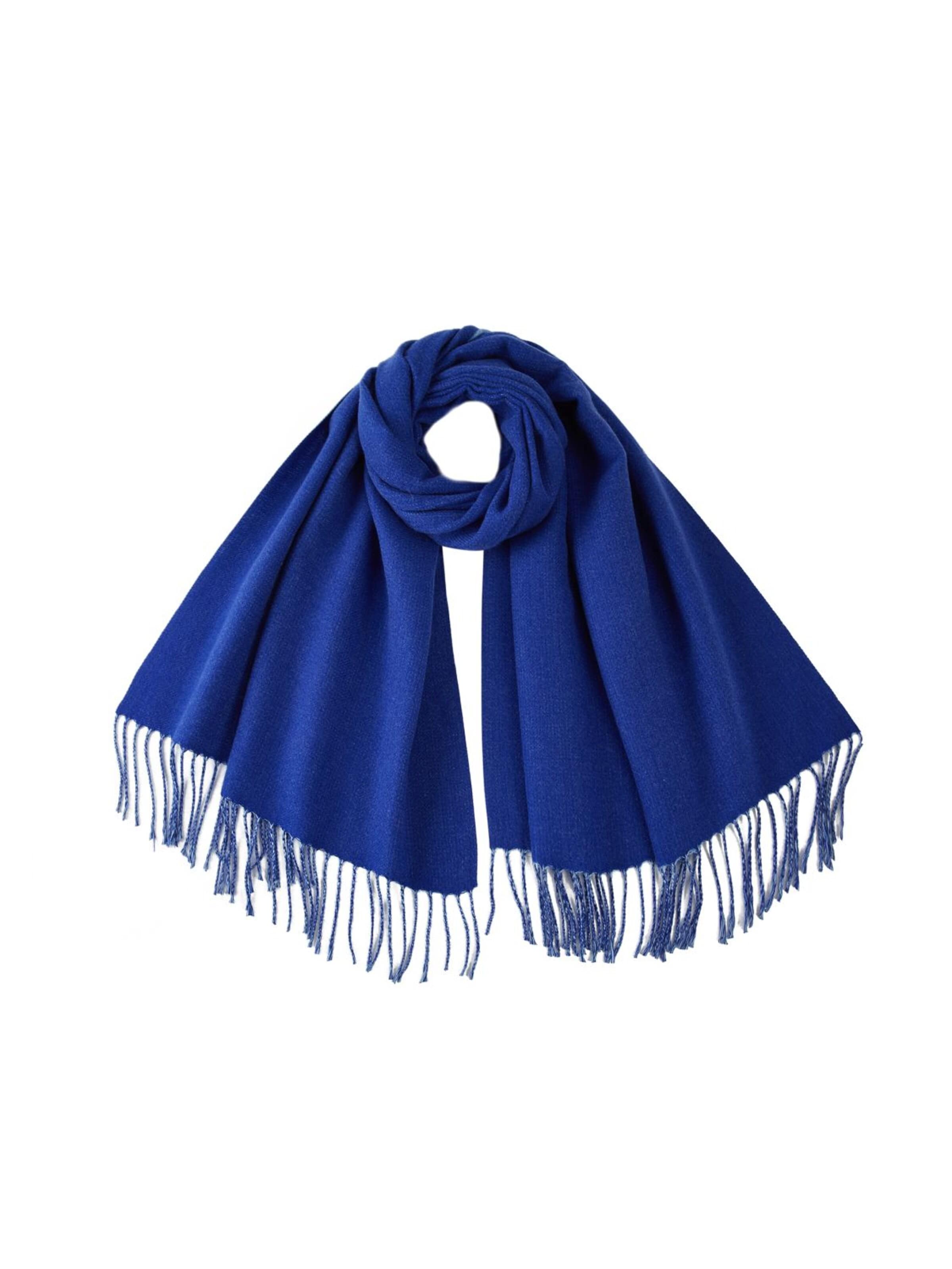 19V69 ITALIA Sjaal 'GIOVANNA' in Blauw: voorkant
