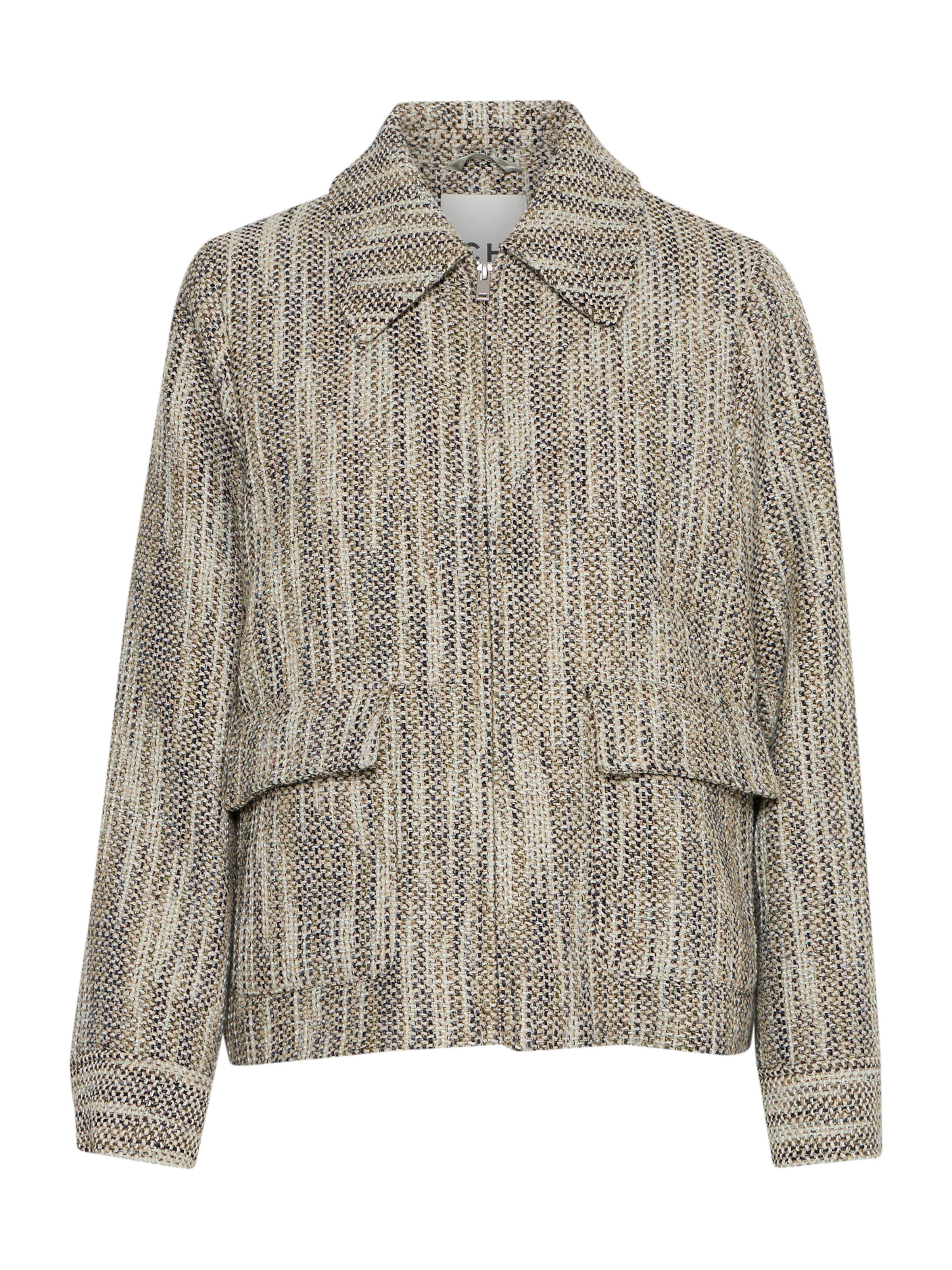 ICHI Φθινοπωρινό και ανοιξιάτικο μπουφάν 'GIZNA' σε πράσινο: μπροστά