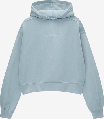 Pull&Bear Sweatshirt in Blauw: voorkant