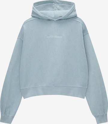 Sweat-shirt Pull&Bear en bleu : devant