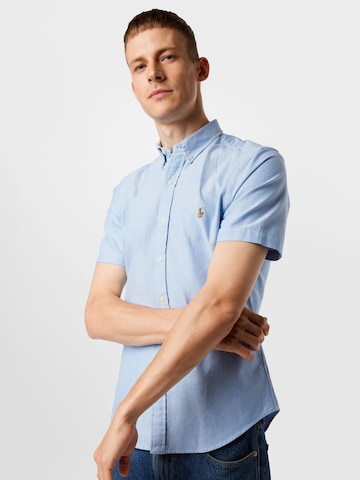 Slim fit Cămașă de la Polo Ralph Lauren pe albastru: față