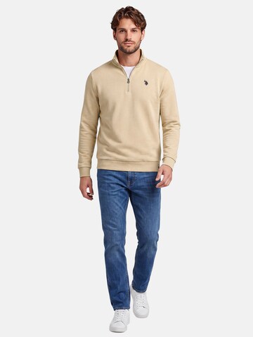 U.S. POLO ASSN. Sweatshirt in Beige