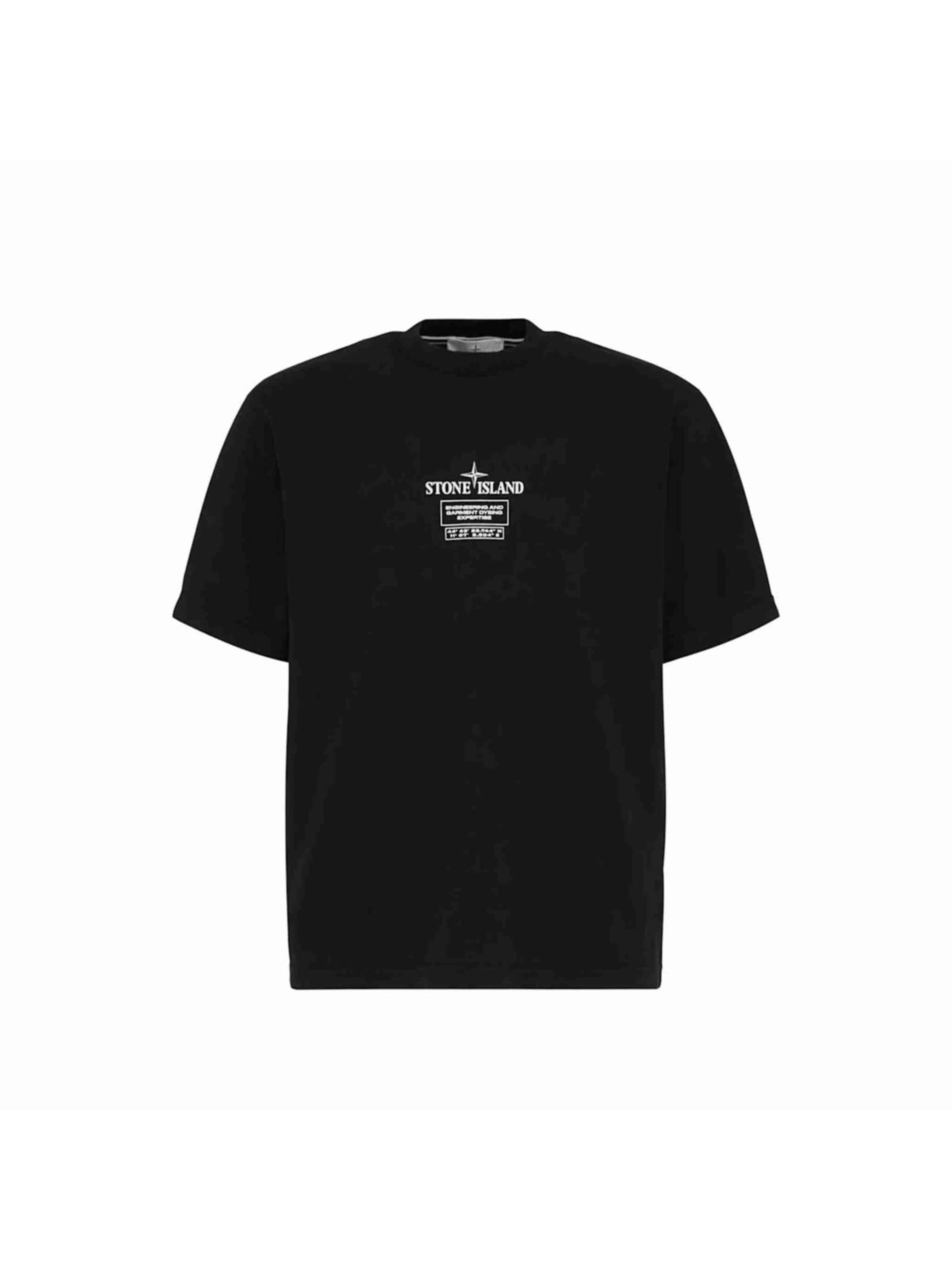 Stone Island Shirt 'Compass Logo' in Black: front