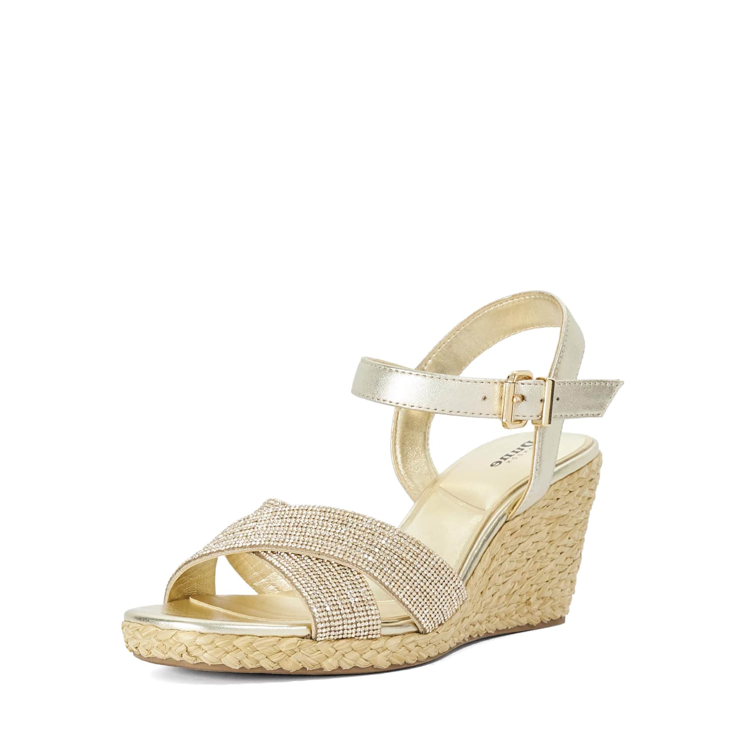 Sandales 'Kyro' Dune LONDON en or : devant