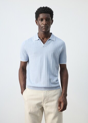 MANGO MAN Sweater 'Tip' in Blue: front