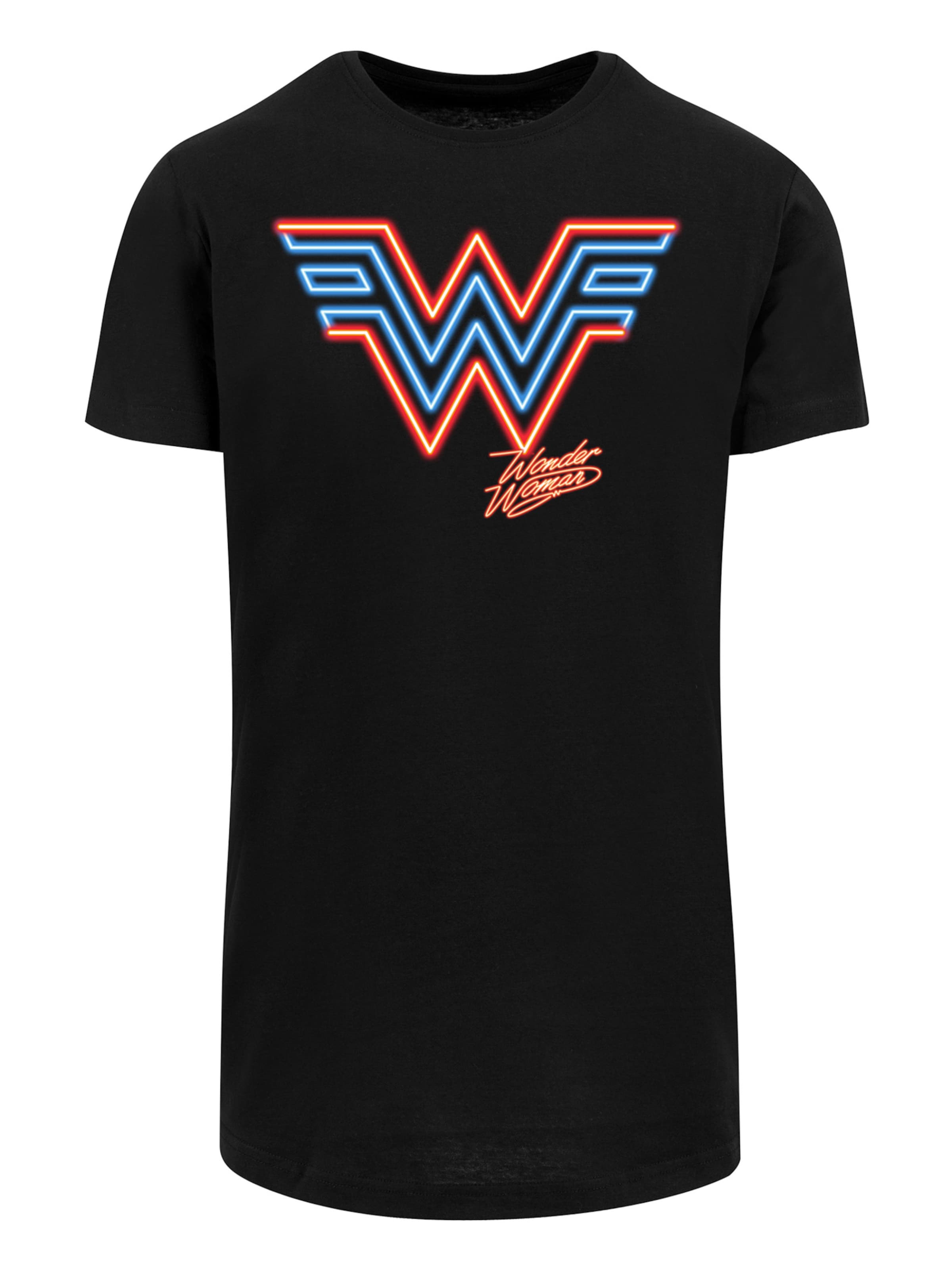F4NT4STIC Shirt 'DC Comics Wonder Woman 84' in Black: front