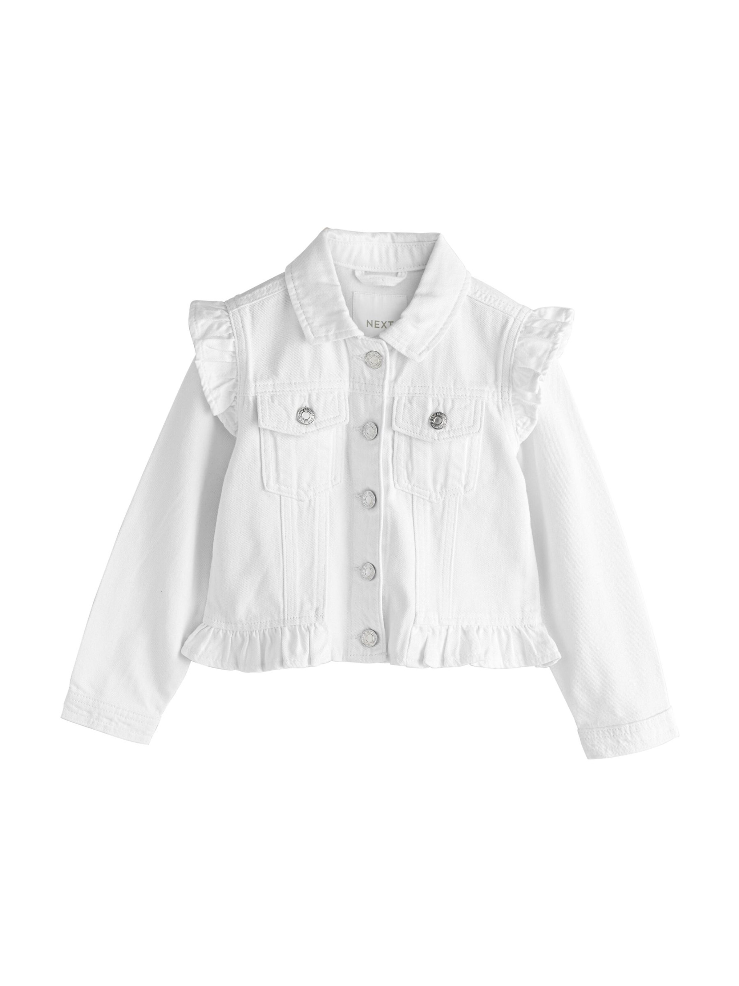 Geacă de primăvară-toamnă de la Next pe alb: față