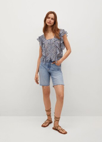 MANGO Top in Blauw