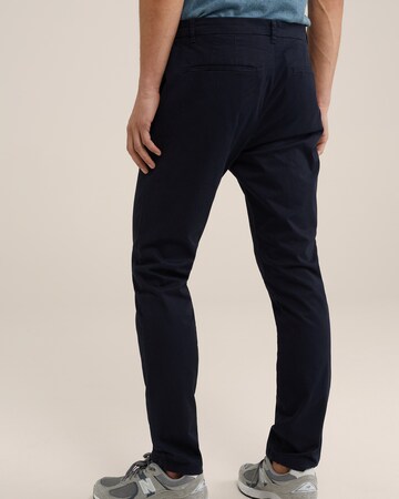 WE Fashion - Slimfit Pantalón chino en azul