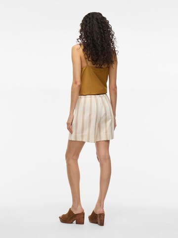 VILA Regular Broek in Beige