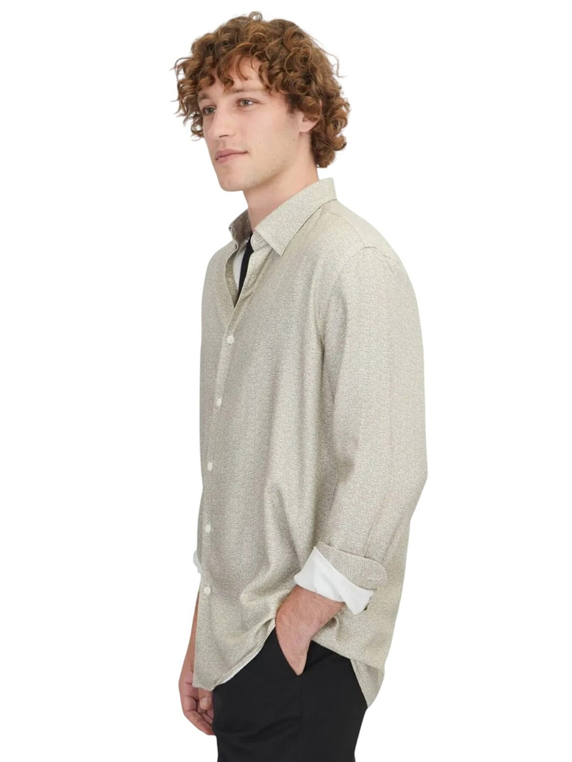 KİP Regular fit Button Up Shirt in Beige