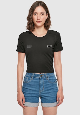T-shirt 'Life' Merchcode en noir : devant