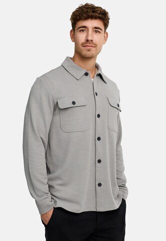 Fit confort Chemise 'Nello' INDICODE JEANS en gris : devant