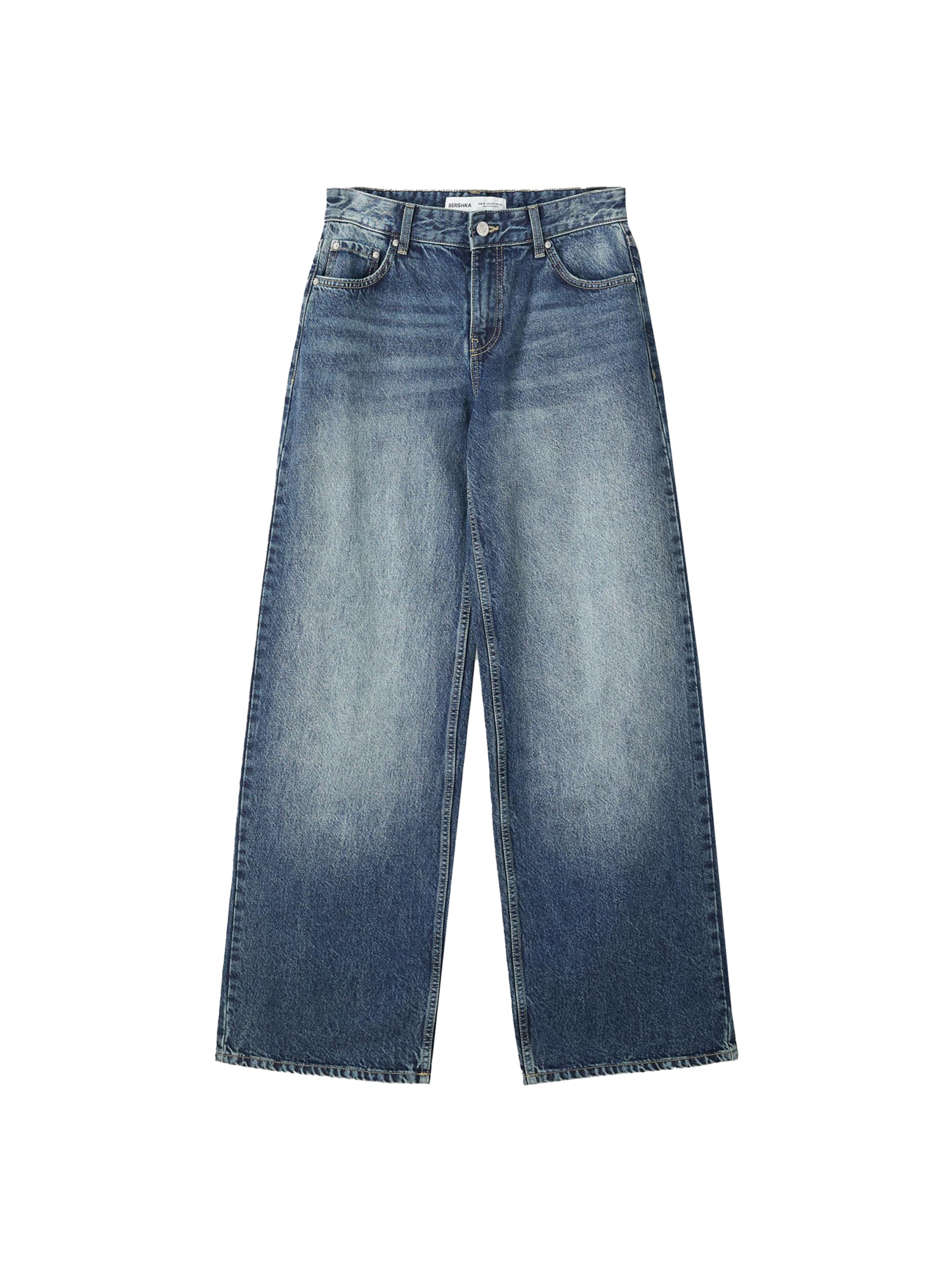 Bershka Дънки в синьо: отпред