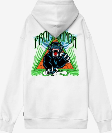 Propaganda Sweatshirt 'Dreieck-Panther' in Wit