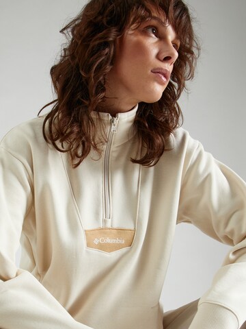 COLUMBIA Sport sweatshirt 'Lodge' i vit