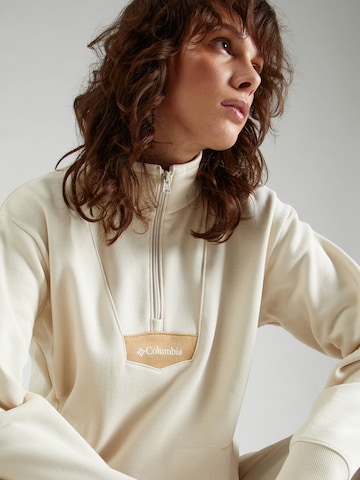 COLUMBIA Athletic Sweatshirt 'Lodge' in White