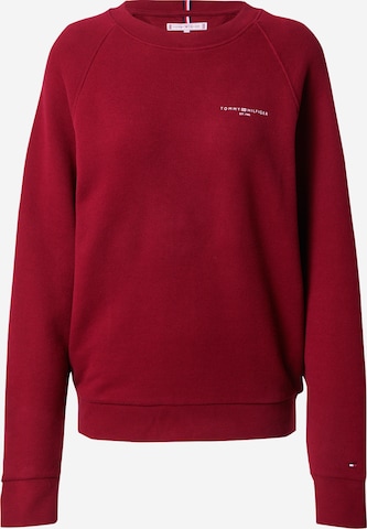 Sweat-shirt TOMMY HILFIGER en rouge : devant