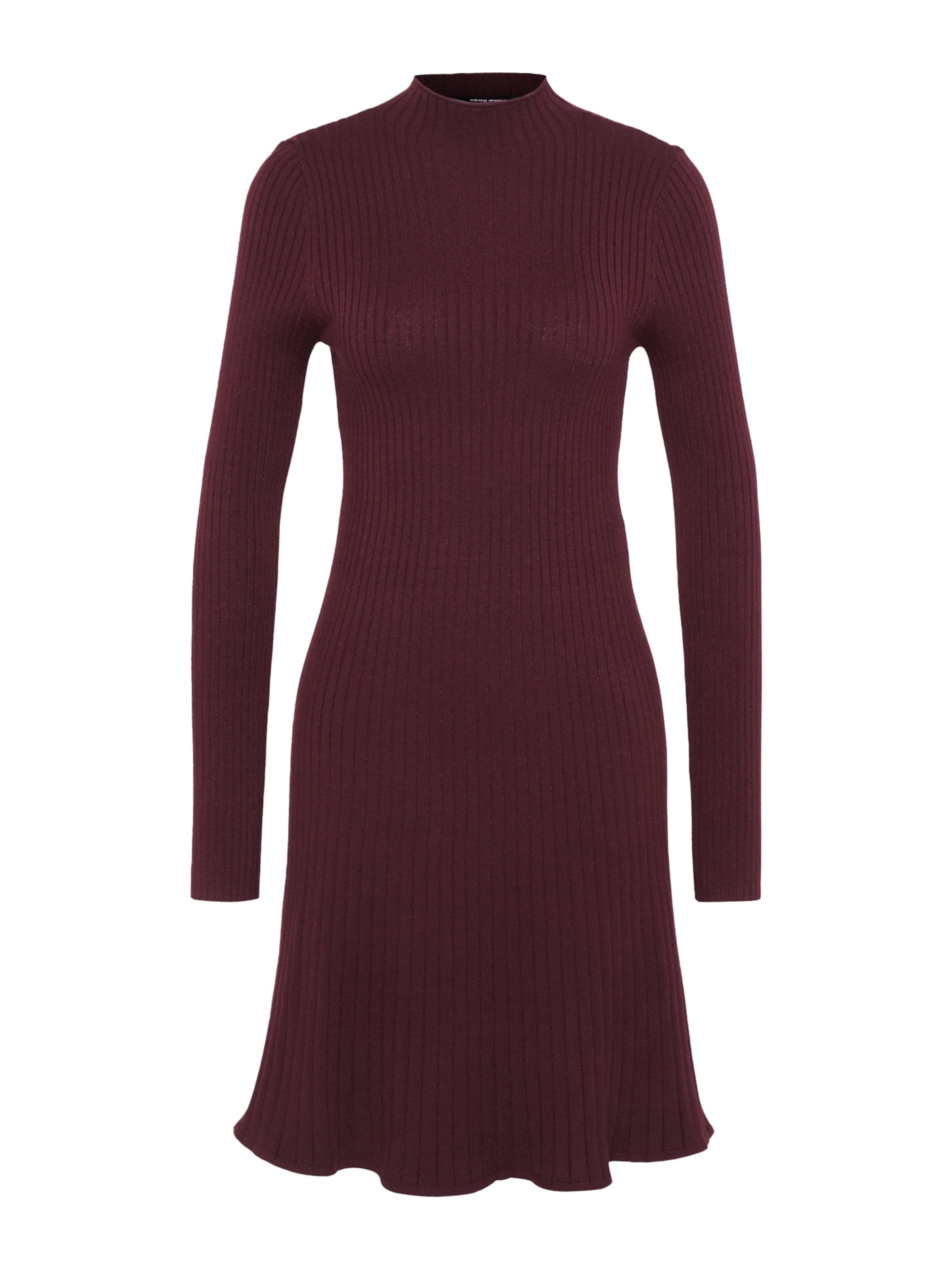 Vero Moda Petite Πλεκτό φόρεμα 'VMNANCY' σε κόκκινο κρασί, Άποψη προϊόντος