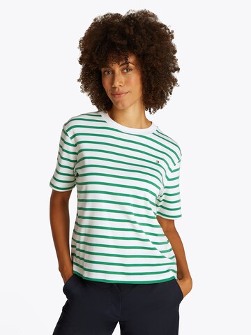 TOMMY HILFIGER Tričko - Zelená: predná strana
